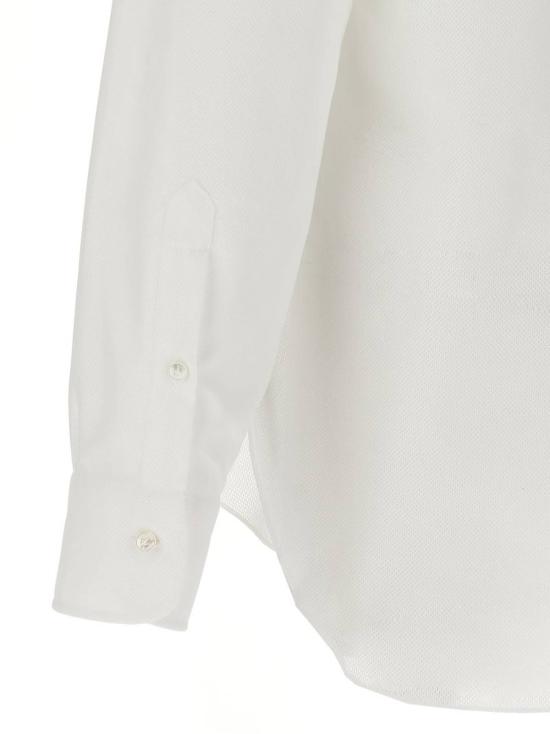  발바 긴팔 셔츠 바르바 나폴리 허니콤  화이트 - BARBA