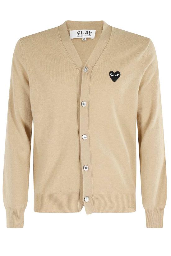  꼼데가르송 스웨터 Comme Des Garçons 플레이 골드 엠블럼 블랙 하트