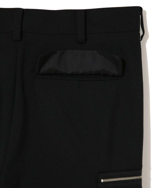  언더커버 스트레이트 팬츠 UC1 C4508 지퍼 팬츠 블랙 - UNDERCOVER