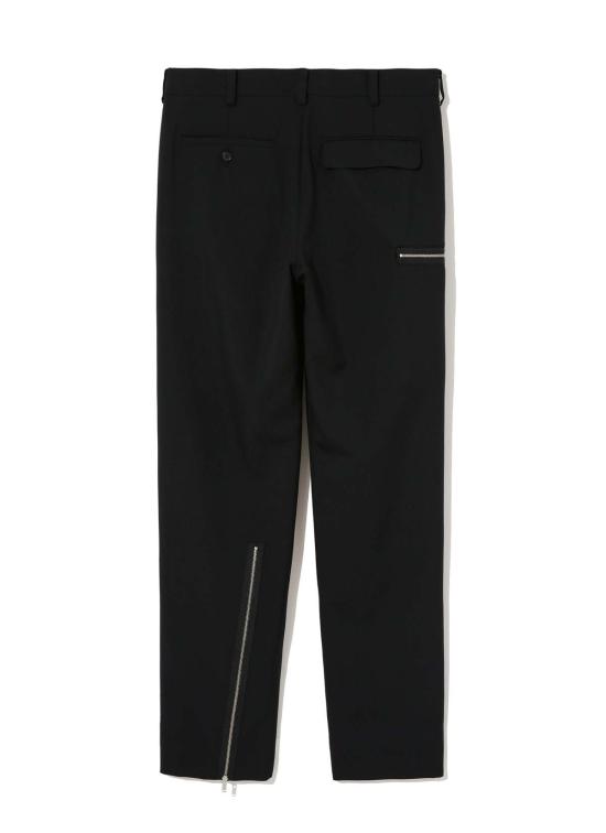  언더커버 스트레이트 팬츠 UC1 C4508 지퍼 팬츠 블랙 - UNDERCOVER