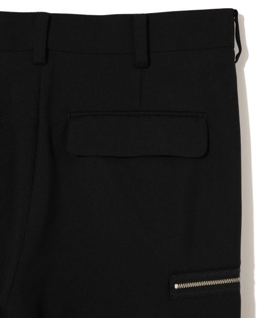  언더커버 스트레이트 팬츠 UC1 C4508 지퍼 팬츠 블랙 - UNDERCOVER