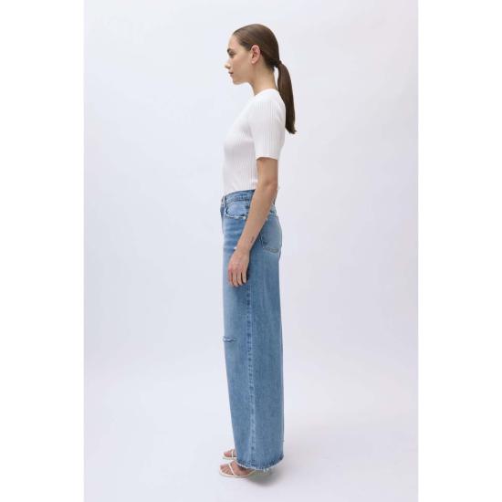  조나단 심카이 반팔 티셔츠 Jonathan Simkhai 마일리 탑 화이트 - JONATHAN SIMKHAI