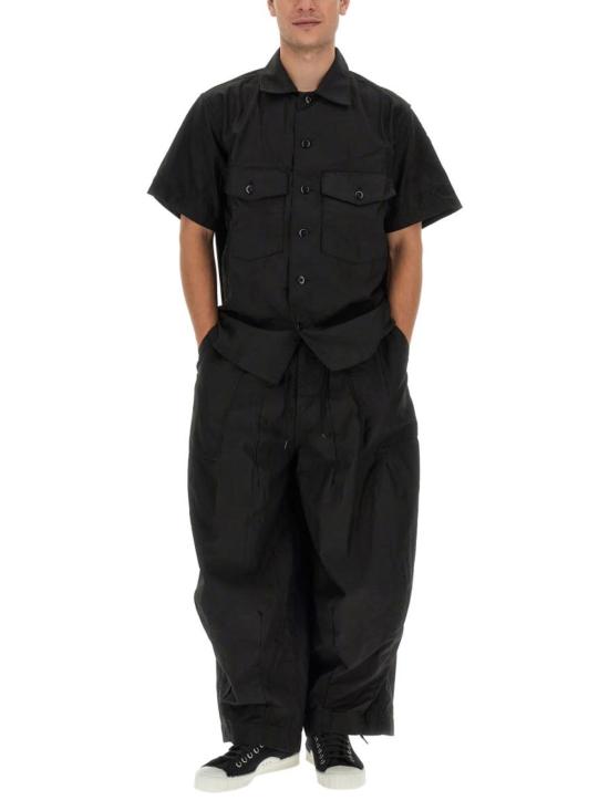  니들스 반팔 셔츠 니들즈 레귤러핏 셔츠 블랙 - NEEDLES