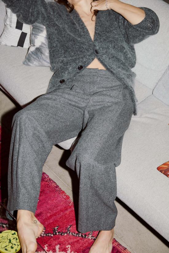  사야카 다비스 뉴욕 스트레이트 팬츠 사야카 데이비스 뉴욕 카카오 팬츠