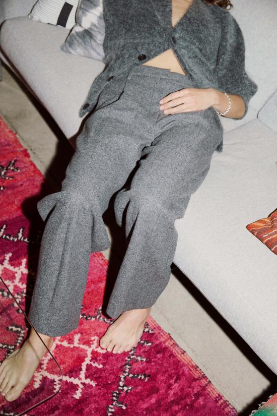  사야카 다비스 뉴욕 스트레이트 팬츠 사야카 데이비스 뉴욕 카카오 팬츠 - SAYAKA DAVIS NEW YORK