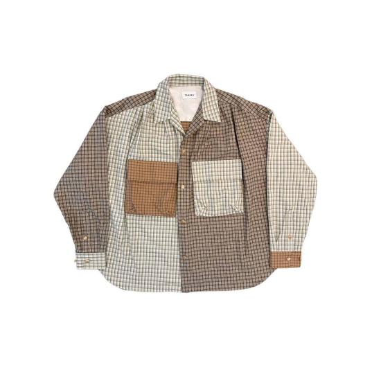  타나카 셔츠 오버셔츠 멀티 체크