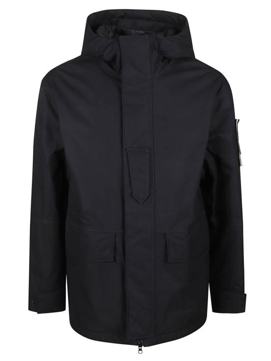  스톤 아일랜드 자켓 고스트 스트레치 레이어 퓨전 재킷 네로