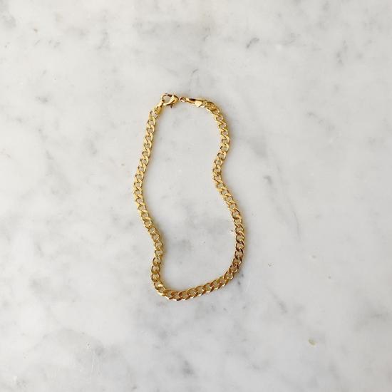  타린 토마스 바디 주얼리 블리커 앵클릿 18k 옐로우 골드 필드 - TARIN THOMAS