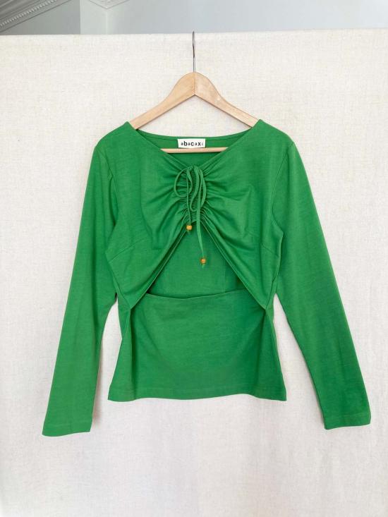  아바카시 블라우스 노바 탑 라임 - ABACAXI