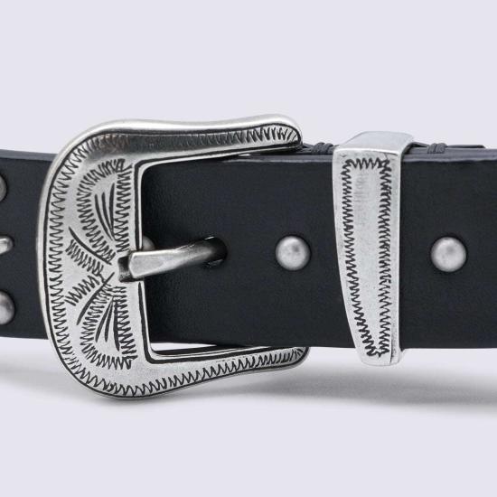  골든구스 가죽 벨트 골든 구스  블랙 - GOLDEN GOOSE