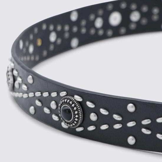  골든구스 가죽 벨트 골든 구스  블랙 - GOLDEN GOOSE