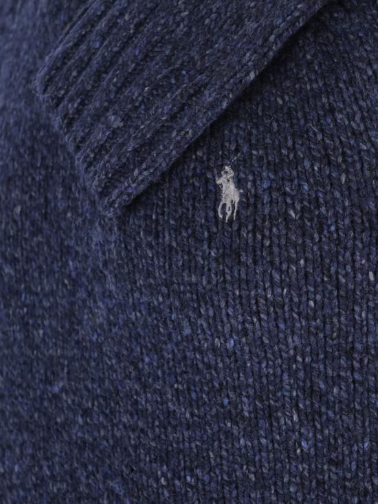  랄프 로렌 스웨터 울 블렌드  앤션트 네이비 멜란지 - RALPH LAUREN
