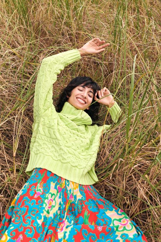  지지 니트웨어 스웨터 기가니트웨어 케이블 - GIGI KNITWEAR