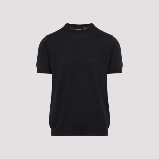  조르지오 아르마니 스웨터 실크 풀오버  Ubwf 나이트 스카이