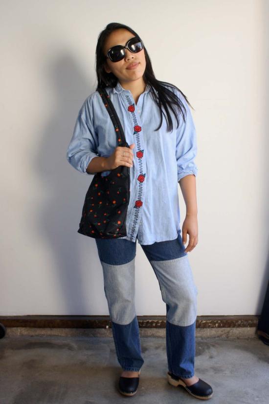  카린 데님 팬츠 칼린 진스 투톤 - CARLEEN