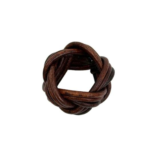  크리스텔 바라자 머플러/스카프 월넛 핸드메이드 가죽 스카프 슬라이드 - KRYSTELL BARRAZA