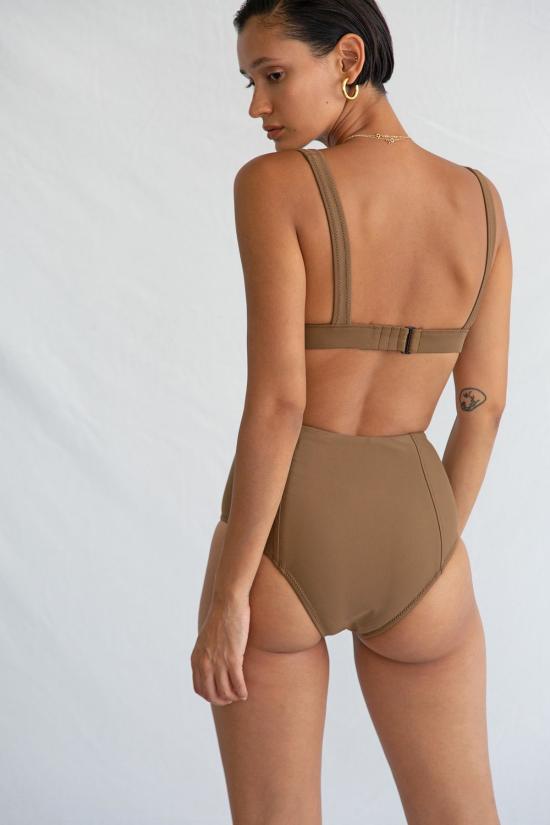  갈라마르 비키니 수영복 하이 바텀 카카오 - GALAMAAR