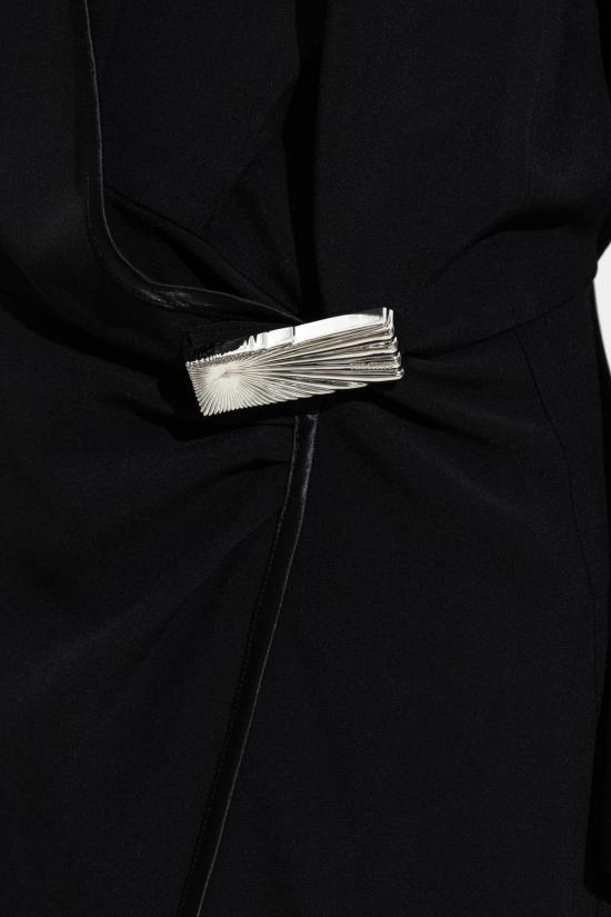  디 아티코 롱 원피스 아티코 드레스 (아플리케 장식, 블랙) - THE ATTICO