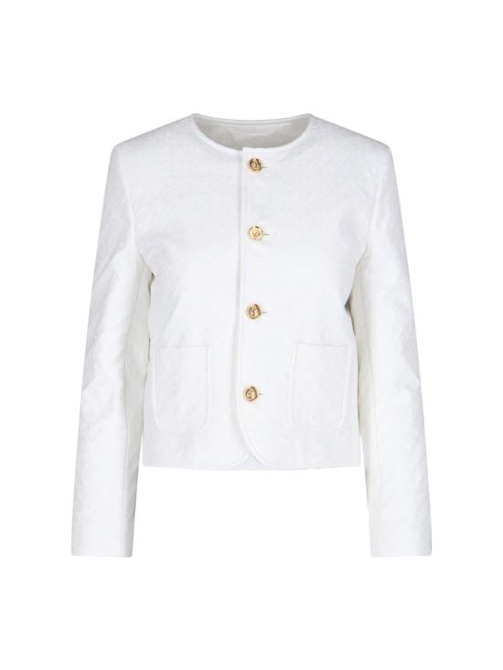  셀린느 봄버 자켓 첼시 퀼팅 재킷 화이트