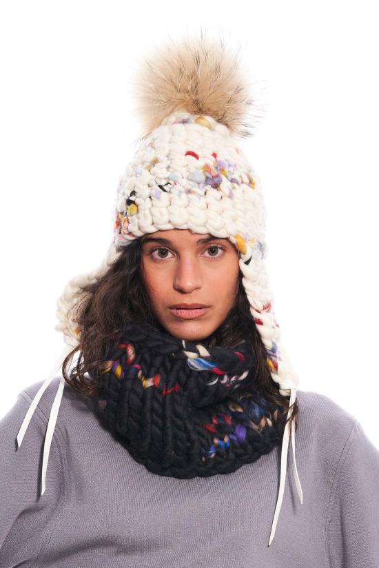  미샤램퍼트 머플러/스카프 미샤 램퍼트 다크 트웜블리 스누드 스몰 - MISCHA LAMPERT