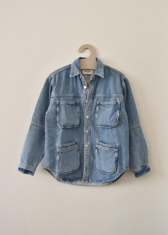  Local Shade 데님 셔츠 로컬 셰이드 워크 셔츠 슈퍼워시