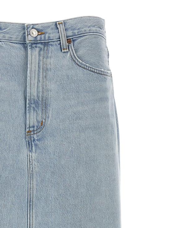  에이골디 데님 스커트 아골데 힐라 스커트 라이트 블루 - AGOLDE