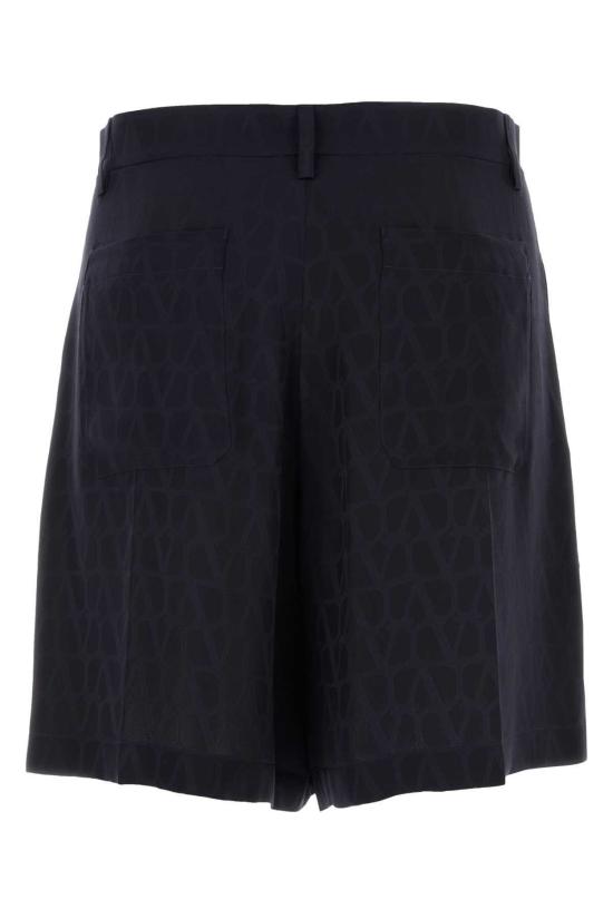  발렌티노 가라바니 숏팬츠 Valentino Garavani Toile Iconographe Bermuda Shorts Sttoileiconographnavynavy - VALENTINO GARAVANI