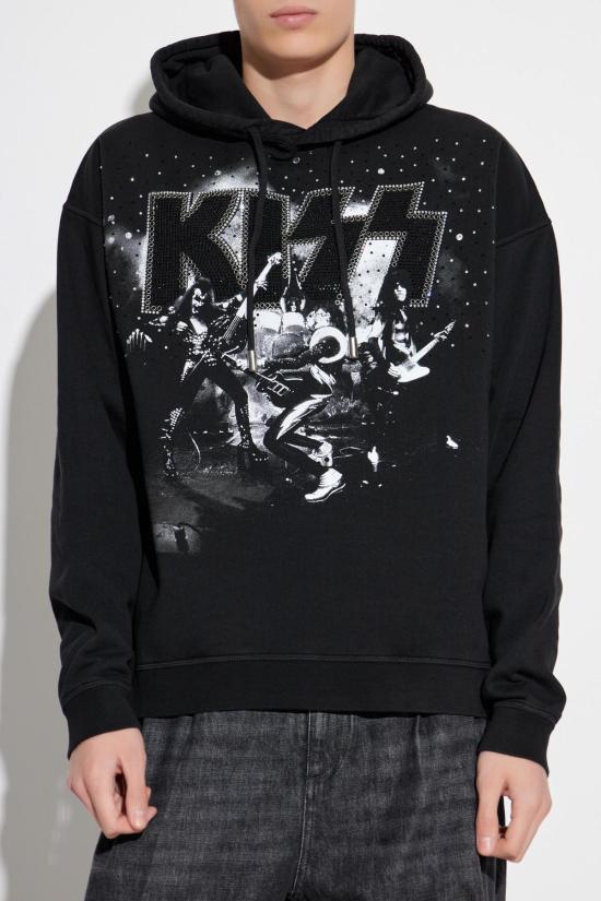  디스퀘어드2 긴팔 티셔츠 Dsquared2 X Kiss 후드티 - DSQUARED2