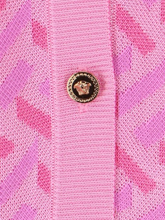  베르사체 가디건 자카드  라 그레카  핑크 - VERSACE