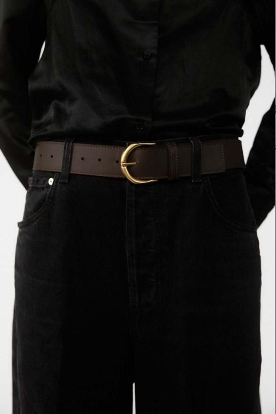  자네사레온 레귤러 벨트 Janessa Leone Cato  마호가니 - JANESSA LEONE