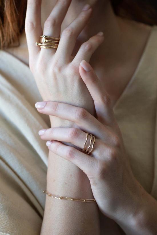  시리 한스도터 반지 Siri Hansdotter Einar 스태킹 링 - SIRI HANSDOTTER