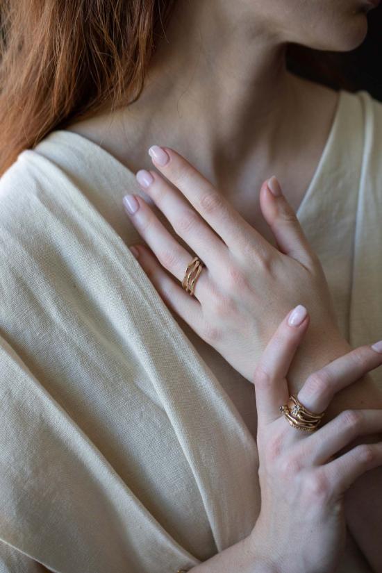  시리 한스도터 반지 Siri Hansdotter Einar 스태킹 링 - SIRI HANSDOTTER