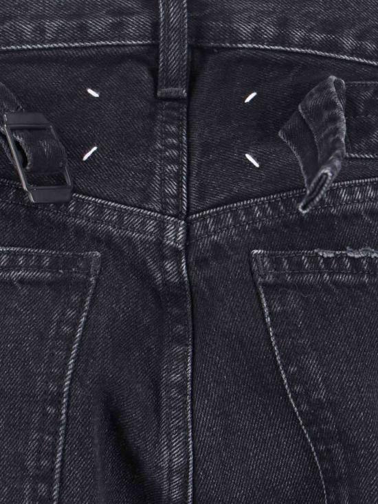  마르지엘라 데님 팬츠 메종  스트레이트 레그 진 블랙 - MAISON MARGIELA