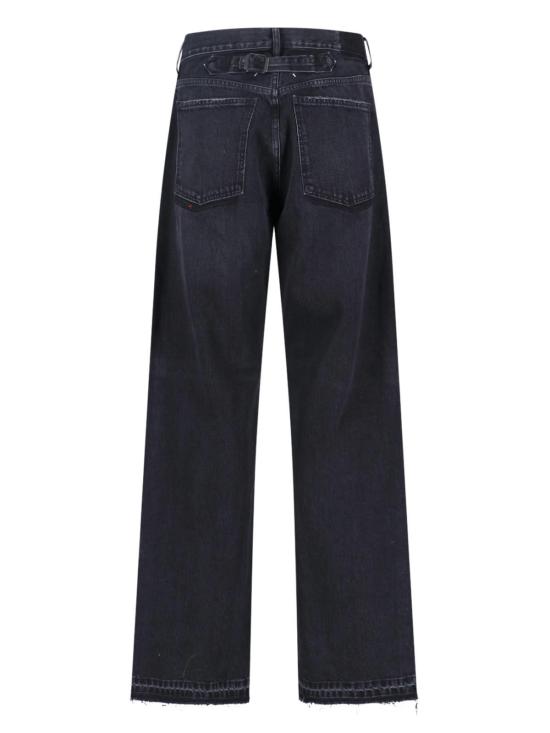  마르지엘라 데님 팬츠 메종  스트레이트 레그 진 블랙 - MAISON MARGIELA