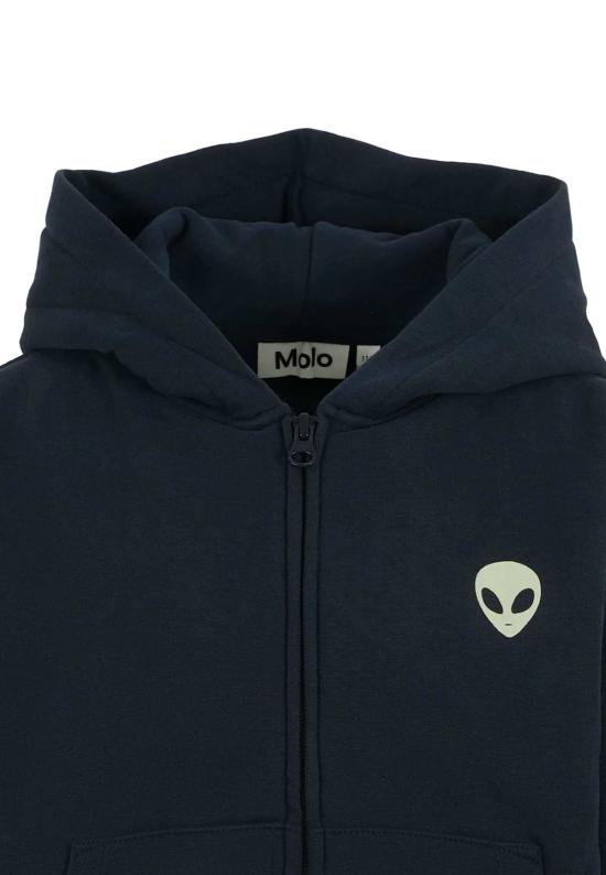  [키즈] 몰로 풀오버 외계인 프린트 아동용 스웨트셔츠 (파란색) - MOLO