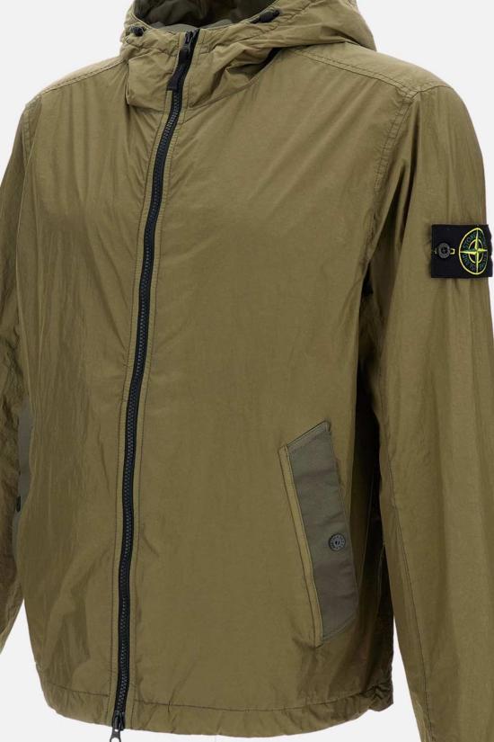  스톤 아일랜드 자켓 후드 재킷 그린 - STONE ISLAND