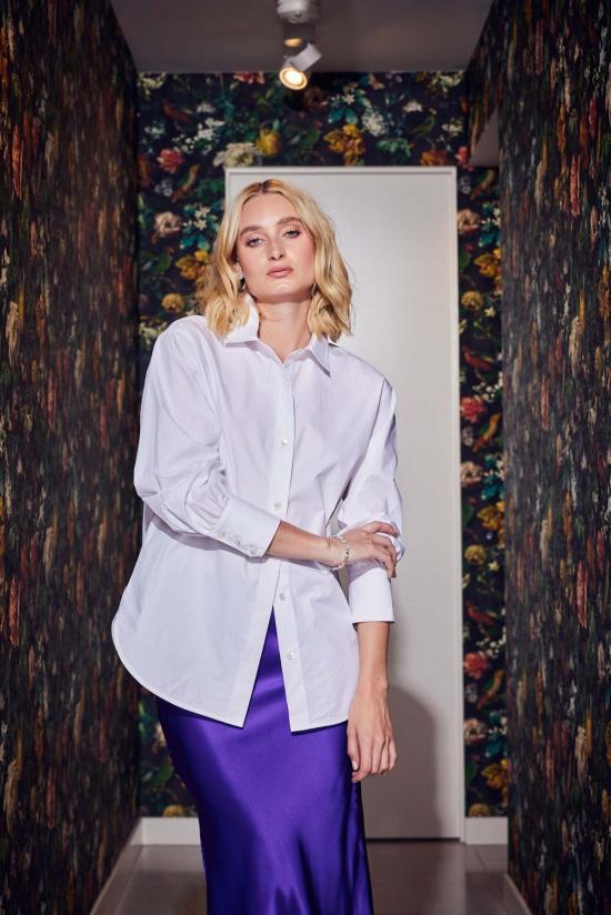  Lindsay Nicholas New York 셔츠 린지 니콜라스 뉴욕 마샤 오버사이즈 셔츠 화이트 - LINDSAY NICHOLAS NEW YORK