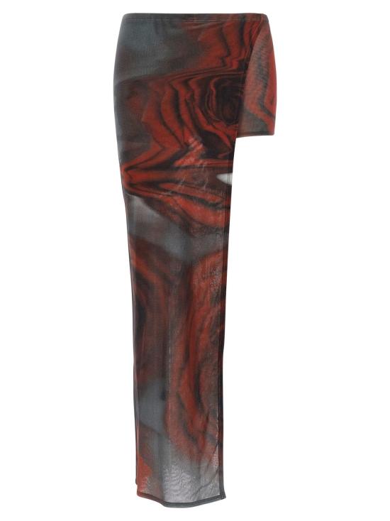  장 폴 고티에 숏팬츠 더 레드 블러리 로즈 스커트 멀티컬러