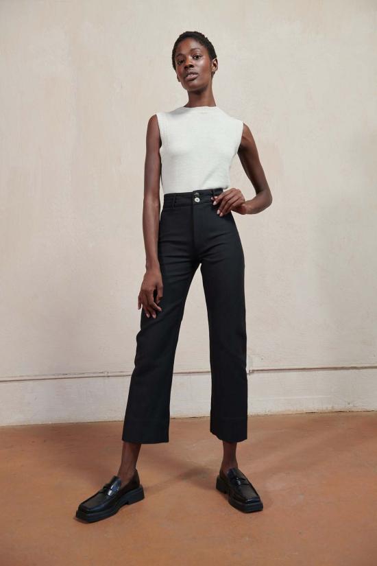  마리아 스탠리 스트레이트 팬츠 마리아스탠리 루나  2.0  느와르 - MARIA STANLEY