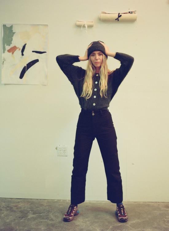  마리아 스탠리 스트레이트 팬츠 마리아스탠리 루나  2.0  느와르 - MARIA STANLEY