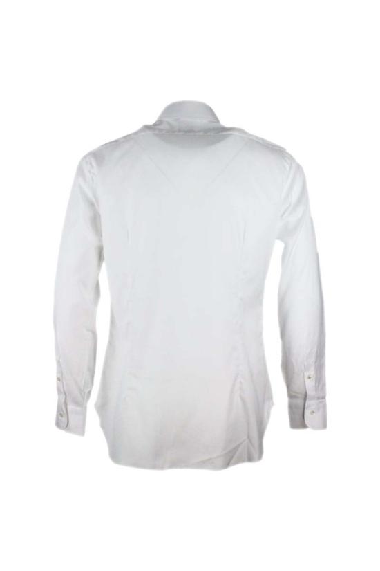  발바 긴팔 셔츠 바르바 나폴리  화이트 - BARBA