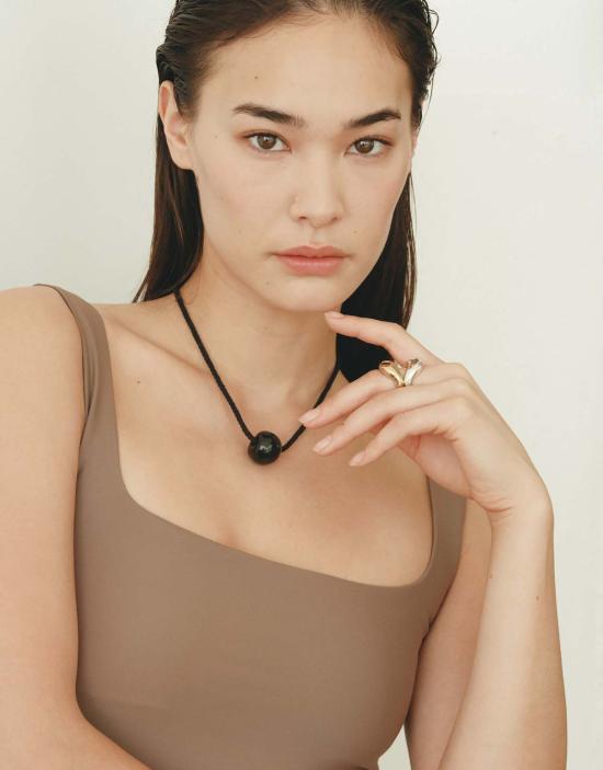  클레드 목걸이/팬던트 피 목걸이 블랙 바살트 - CLED