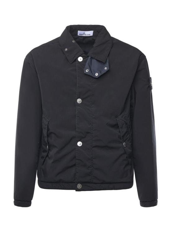  스톤 아일랜드 자켓 캔버스 코치 재킷 블루