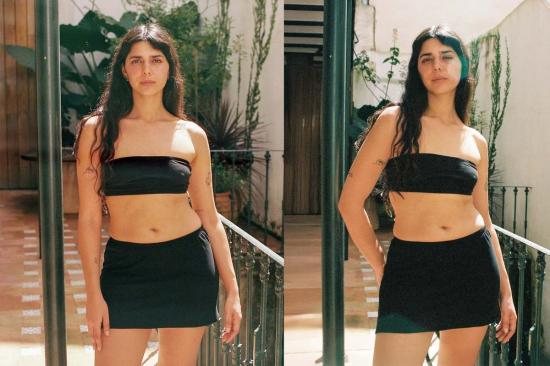  질 로드리게즈 숏 스커트 길 로드리게스 바르셀로나 코튼 스코트