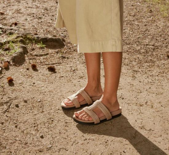  로암 샌들 래피 커프스 내추럴 - ROAM