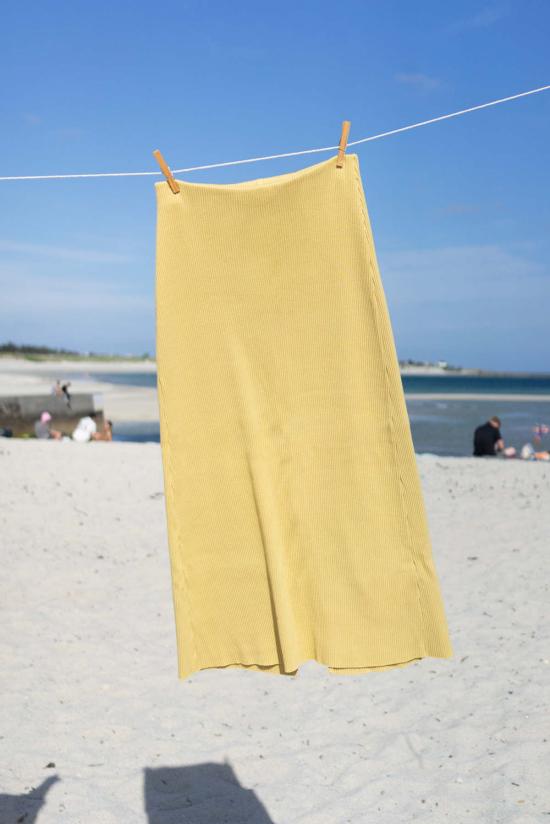  왈츠 미디 스커트 골지 니트  폴렌 - WALTZ