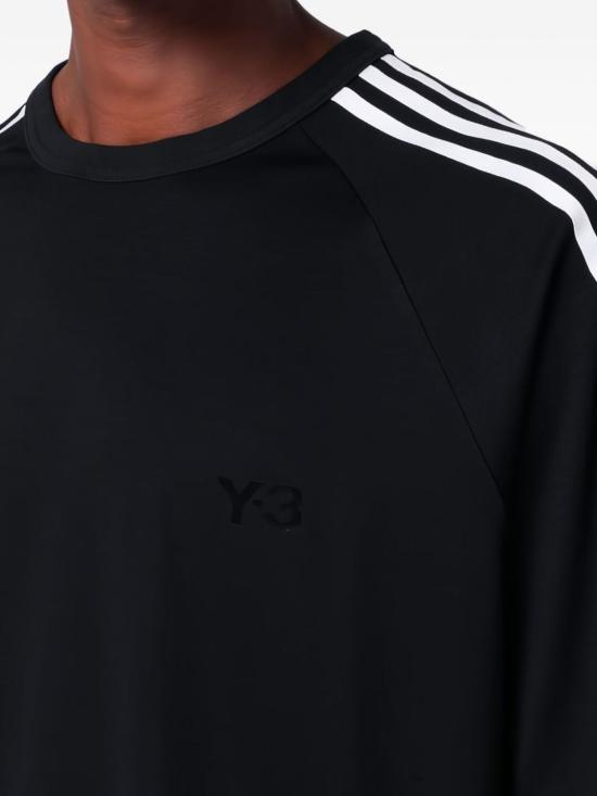  와이쓰리 반팔 티셔츠 Y3 로고 티셔츠 블랙 - Y-3