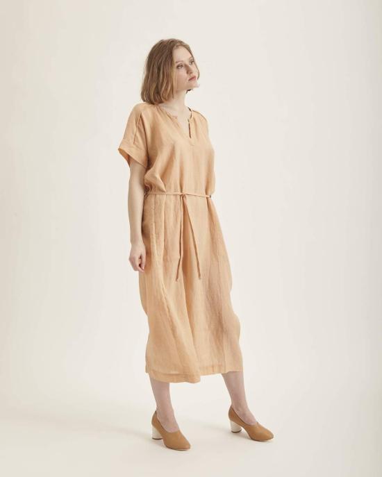  휴머노이드 롱 원피스 마법사 드레스 살구색 - HUMANOID