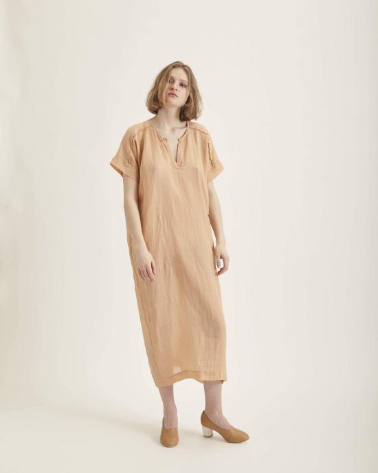  휴머노이드 롱 원피스 마법사 드레스 살구색 - HUMANOID