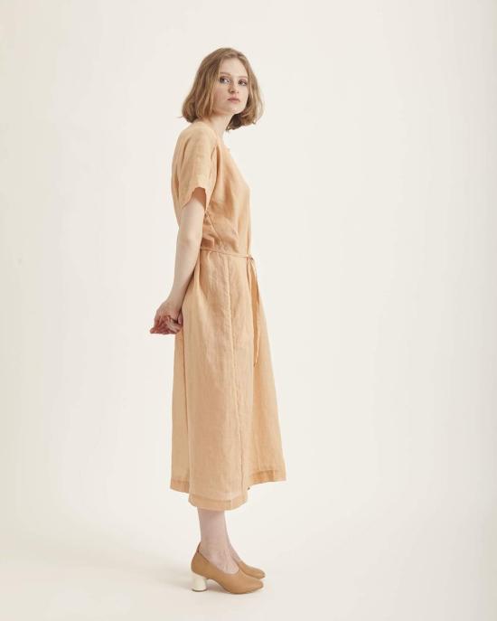  휴머노이드 롱 원피스 마법사 드레스 살구색 - HUMANOID